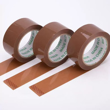 Brown Packing Tape 48mm x 100m Heavy Duty Strong Adhesive Box Parcel Moving