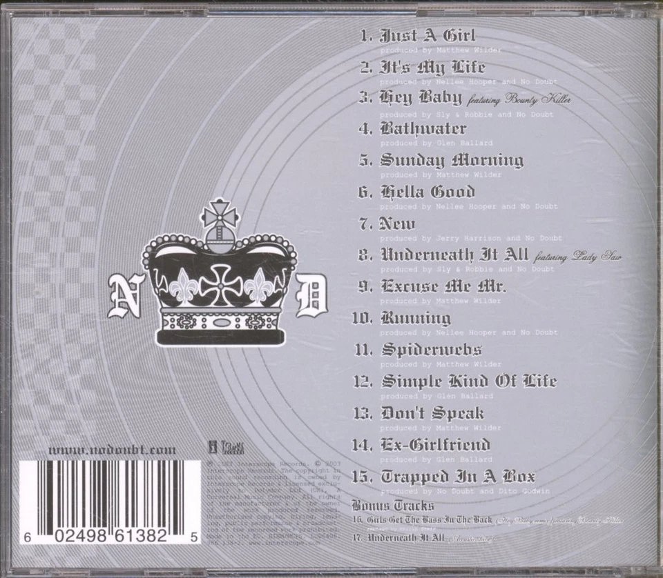 No Doubt Singles 1992 - 2003 CD UK Interscope 2003 special edition CD. Has info - Bild 2 von 2
