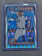 2024 Topps Chrome #56 Jack Flaherty Ray Wave Refractor - Detroit Tigers