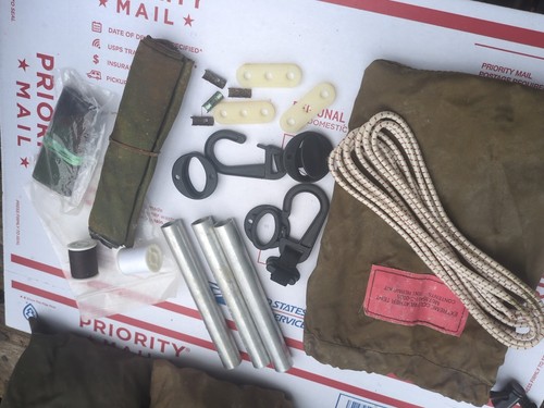 Sm. USMC Marine Extreme Cold Weather Eureka Camping Tent Repair Kit Complete NOS - Picture 2 of 6
