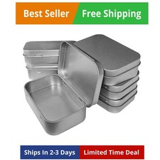 30 Pcs Metal Hinged Tin Box Container Mini Portable Small Storage Container K...