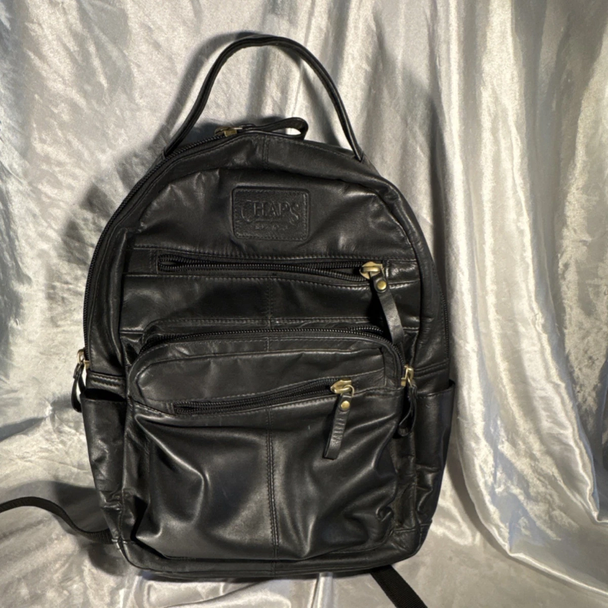 Chaps Black Drawstring Backpack Rugged twill drawstring backpack by Filson | Black (Black) main image 4