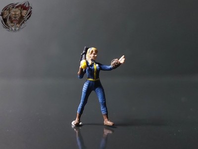 1/87 Vault Girl Superhammer Fallout 4 111 Figur Frau Diorama Dekoration H0 HO