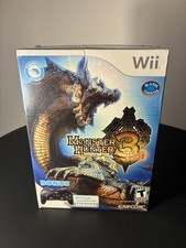 Monster Hunter 3 Tri Nintendo Wii With Classic Controller Pro & Game