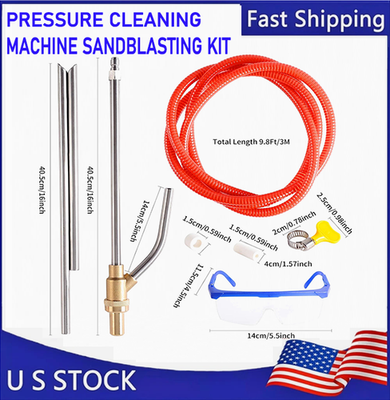 #ad #ad 5000 PSI Sandblasting Kit for Pressure Washer Sand Blaster Attachment Power $31.97