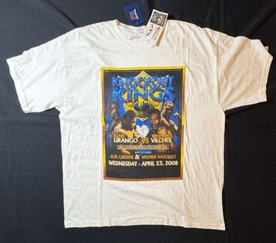 Vintage 2008 Knockout Kings Boxing Promo T-Shirt Juan Urango vs Wilfredo Vilches