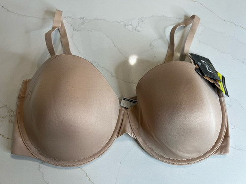 Maidenform T Shirt Bra Womens 38D Beige Underwired Strapless Self Expressions