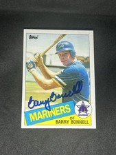 Barry Bonnell 1985 Topps #423 Seattle Mariners Auto Autographed Signed MLB Card