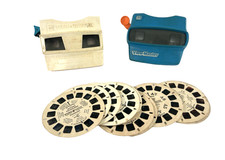 Two vintage Viewmasters with 10 reels
