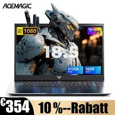 ACEMAGIC 18,5 Zoll 4K Laptop AMD Ryzen 4300U 16GB LPDDR4 RAM 512GB SSD …
