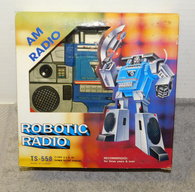 Transformable Robotic AM Radio 1984 TS-558 Mint NOS Tia Fong | eBay