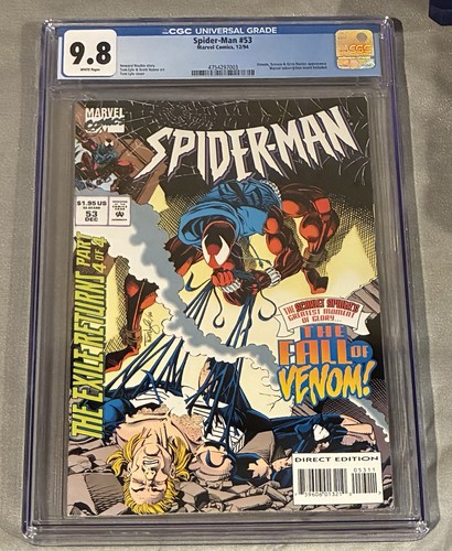 Spider-Man 53 (Marvel 1994) CGC 9.8 White Pages!! Venom Ben Reilly