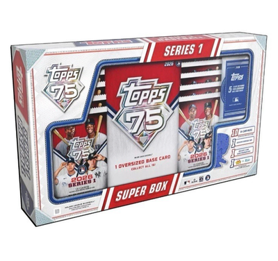 2026 TOPPS SERIES 1 Baseball SUPER BOX Superbox (147 cards) MLB