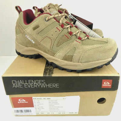 Clorts Women's Hiking Waterproof Suede Leather Lightweight Trail Sneakers US 7.5
