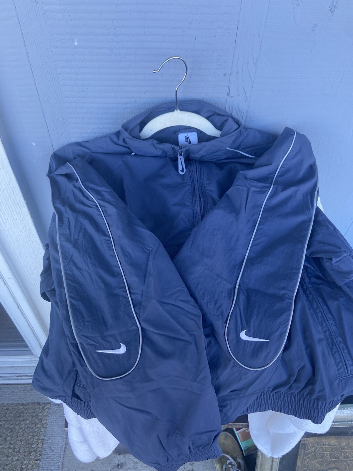 Nike Sportswear Solo Swoosh Woven Track Jacket FB8622-437Mens Size XS New No Tag thumbnail 13