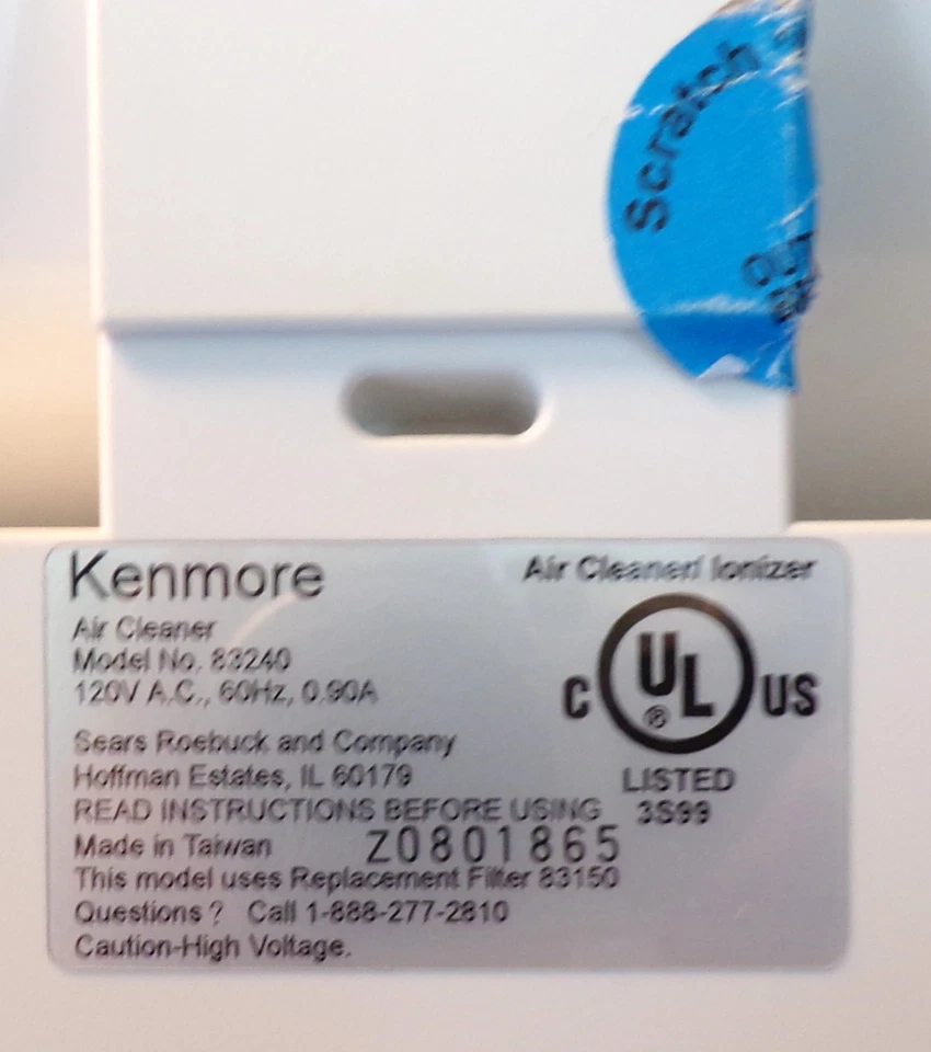 Kenmore Ionizer Model 83240 - Image 4 of 4