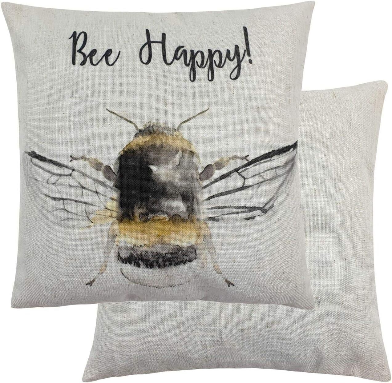 Evans Lichfield Bee Happy Cushion Cover 43x43cm