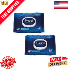 Prevail Personal Wipes WW-710 Adult Washcloth Lot of 2 packs 48ct/pk