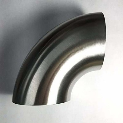Stainless Bros 4'' SS304 90 Deg Elbow -1D Radius-4in CLR-16GA/ .065'' Wall-No Leg