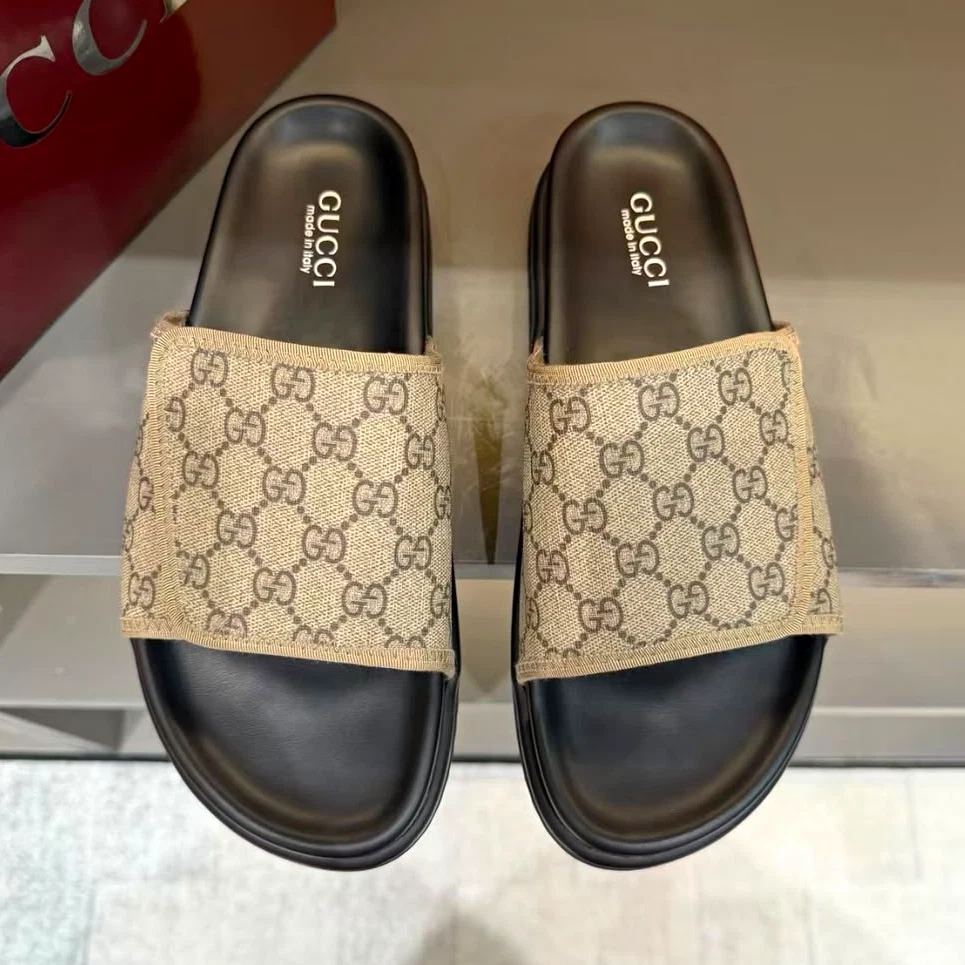 25+ Gucci Leather Upper Slide Sandals for Men for sale | Updated