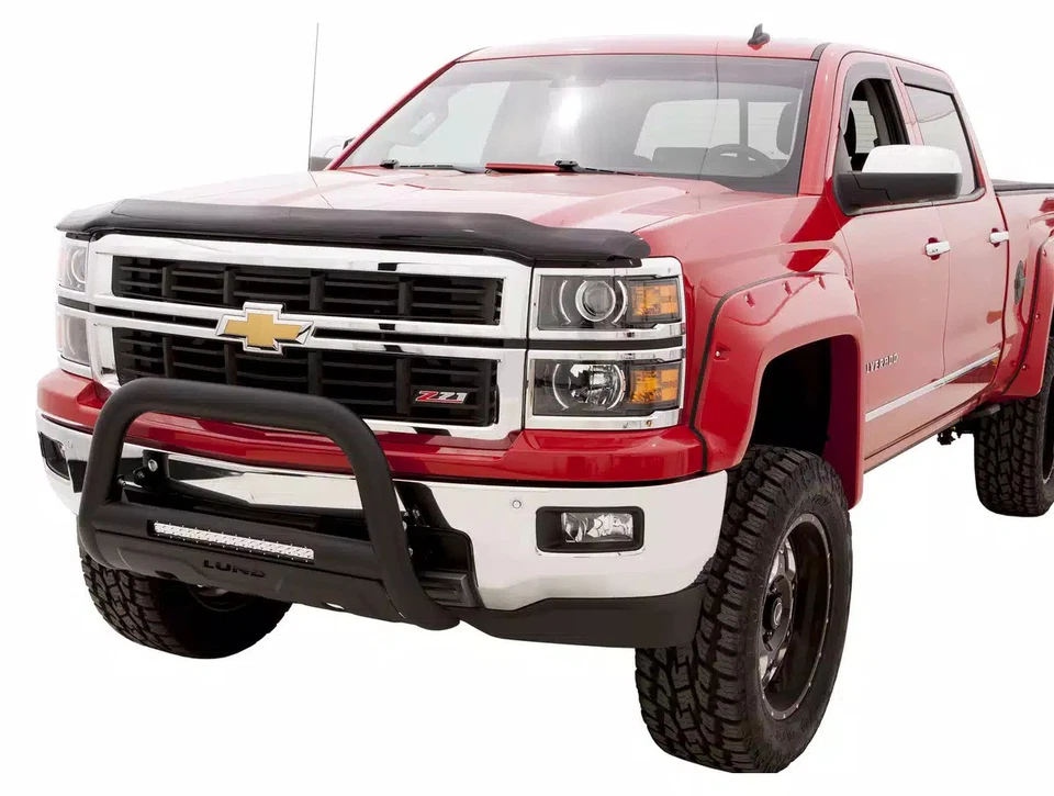 Lund Bull Bar w/Light & Wiring Black Fits 2011-2017 Chevy Silverado 2500 - Image 4 of 4