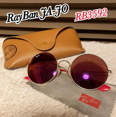 かわいい Ray-Ban レイバン サングラス RB3592 JA-JO Ray-Ban RB3592 JA-JO Round Sunglasses 55mm Unique Color Unisex | eBay