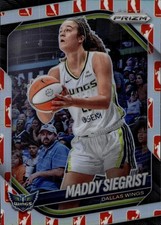 2025 Panini Prizm WNBA WNBA Logo Prizms Maddy Siegrist Card #50