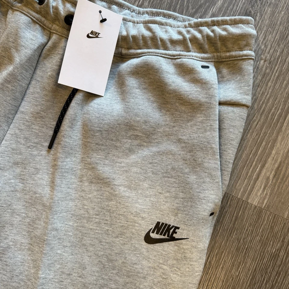 Pantalones de chándal Nike Tech polar gris jaspeado con puños CU4495-063 talla XXL Foto 3 de 4