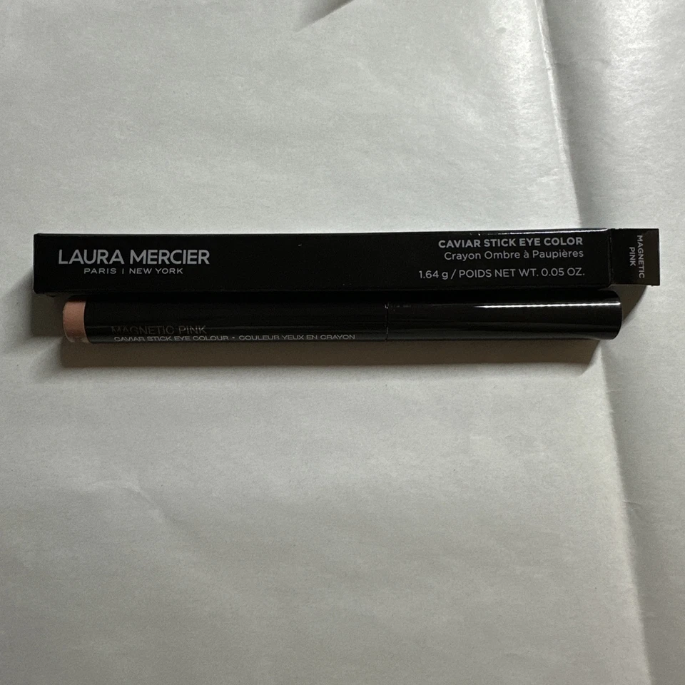 Barra de caviar Laura Mercier color de ojos rosa brillante magnético 0,05 oz Foto 2 de 3