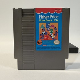 Fisher Price Perfect Fit NES Nintendo Game with Original Box Educational Puzzle