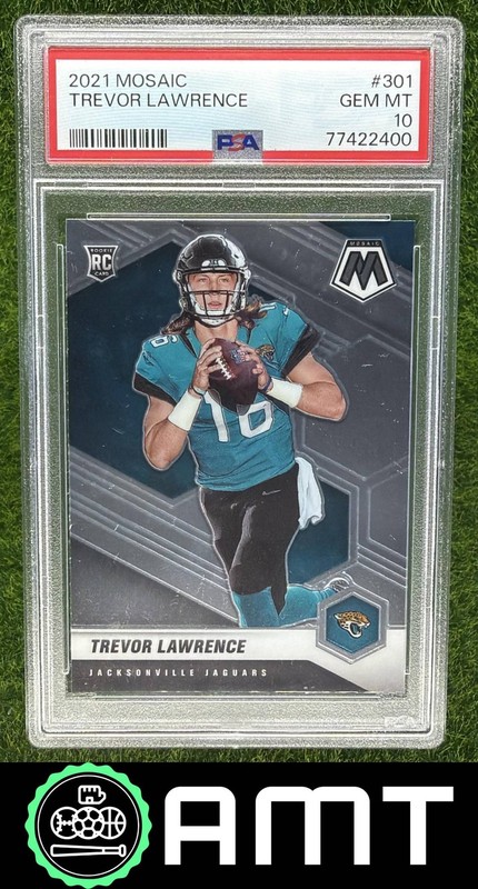 Trevor Lawrence RC PSA 10 2021 Panini Mosaic Jacksonville Jaguars #301 2400