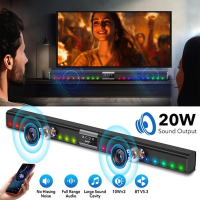 Bluetooth Soundbar für TV Geräte, Surround Soundsystem, AUX, USB,Heimkino-System