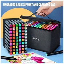 80 Colors Art Markers Pens, Dual Tips Alcohol Markers Permanent Sketch Markers