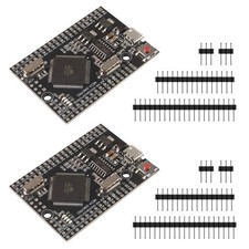 2 PCS MEGA 2560 PRO Embed Board, CH340G, ATMEGA2560, Male Pinheaders, Module
