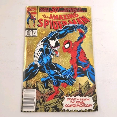 Amazing Spider-Man #375 VF Newsstand 1st Ann Weying Foil Errors Buy 5 Get 1 FREE