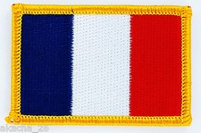 PATCH ECUSSON BRODE DRAPEAU FRANCE franais INSIGNE THERMOCOLLANT NEUF FLAG
