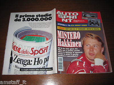 AUTOSPRINT 1996/4=HAKKINEN=JORDAN 196 F.1=PIERO FERRARI=YVAN MULLER=