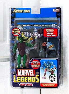 MARVEL LEGENDS ONSLAUGHT SERIES GREEN GOBLIN FIGURE TOY BIZ MINT