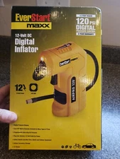 NEW-DIGITAL INFLATOR~EVERSTART MAXX-12 VOLT DC DIGITAL -Work LIGHT (CDC120E) 