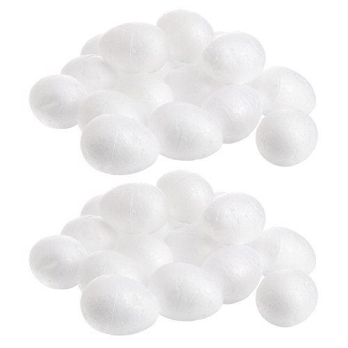 3.5cm Foam Egg Pack of 50 for Easter DIY Decorations and Crafts - Picture 5 of 12