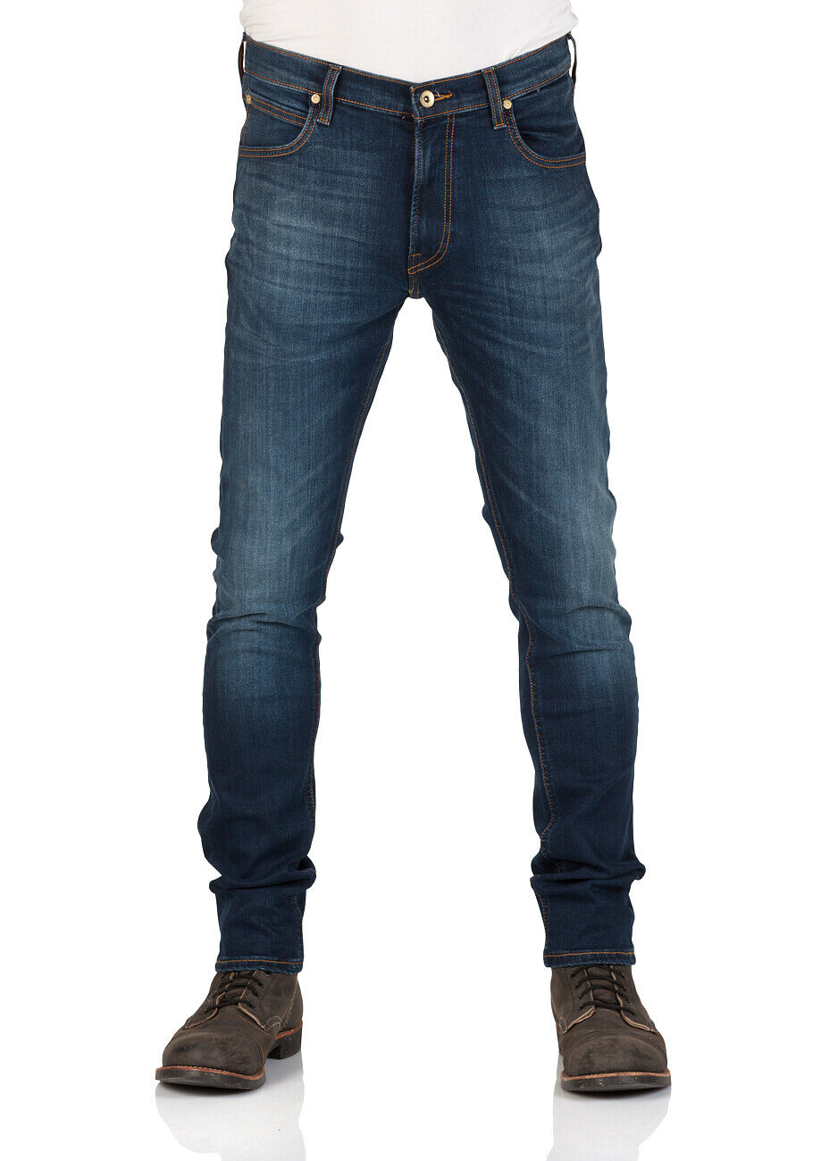 Джинсы Lee Herren Jeans Luke зауженного кроя из джинсовой ткани с эластичными рукавами Blau True Authentic 18790₽