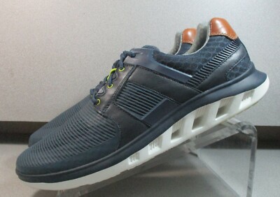 253829 MS50 ACTIVATE MENS SHOE 10 M NAVY LEATHER LACE UP  display picture 1
