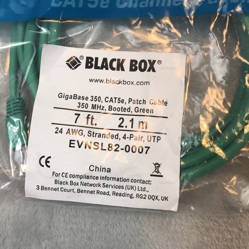 Black Box GigaBase 350 CAT5e Ethernet Patch Cable Booted - Zdjęcie 4 z 8