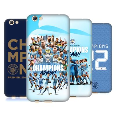 MAN CITY FC PREMIER LEAGUE MEISTER 2021/22 SOFT GEL HANDYHÜLLE FÜR OPPO HANDYS