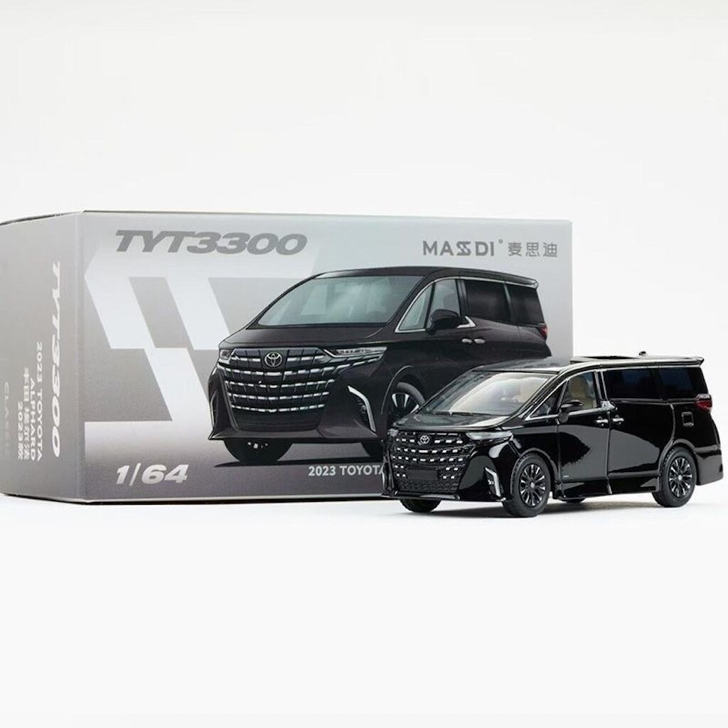 TOYOTA Alphard 2023 ミニカー 1:64 New Stock Masdi 1:64 2023 Toyota Alphard Mpv Simulation
