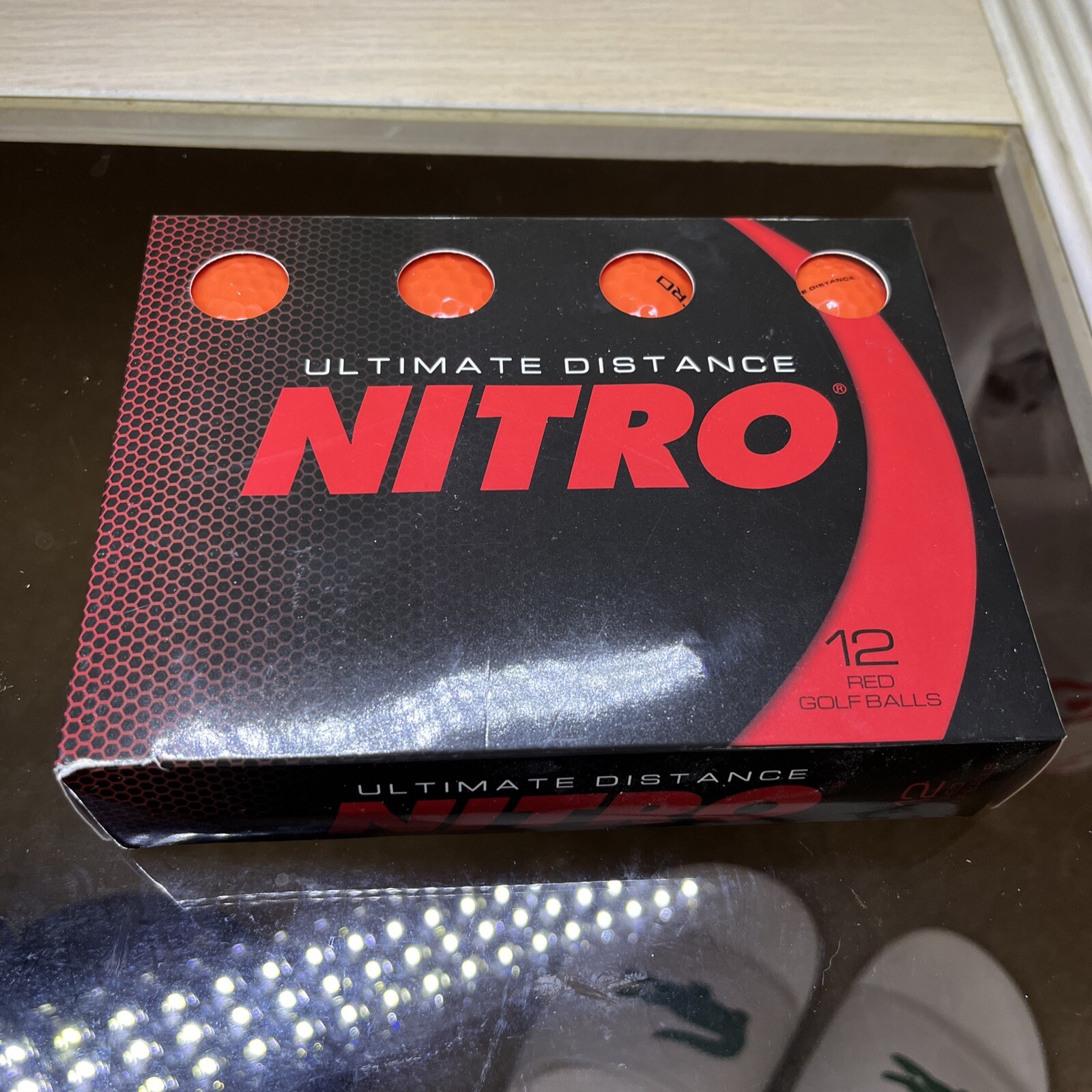 Nitro Golf Ultimate Distance RED Golf Balls 12 Pack Distance Control