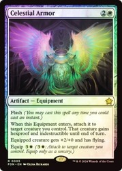 Celestial Armor #5 Foil Foundations Rare MTG