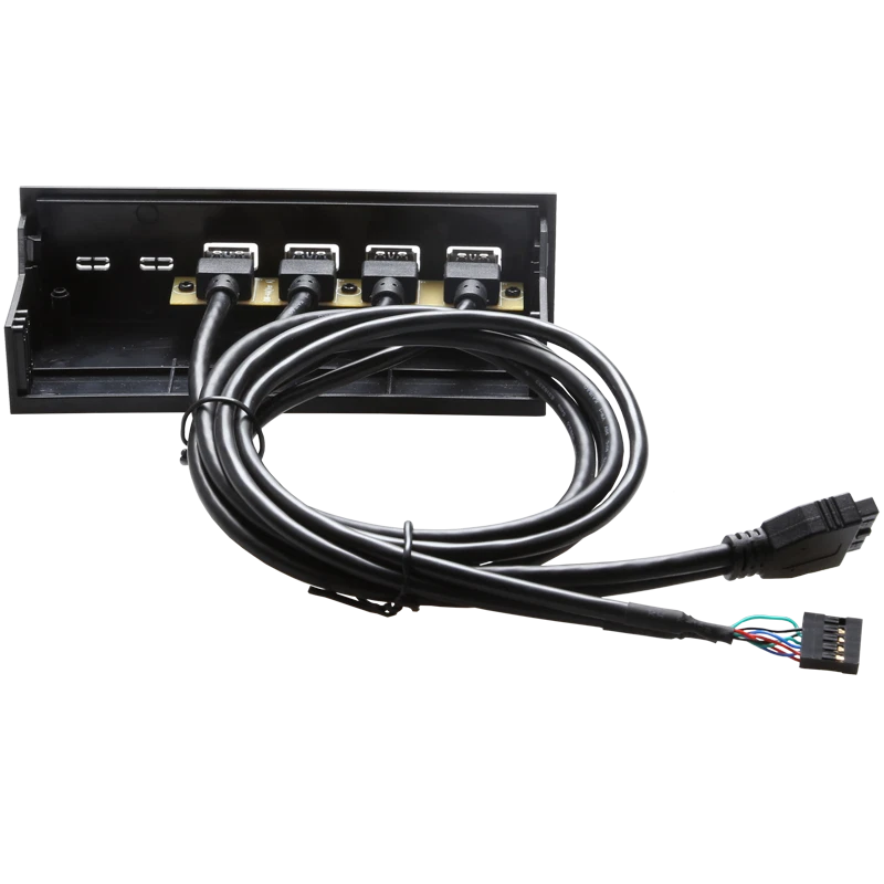 5,25 Zoll Computer Frontplatte mit 2 USB3.0 2 USB2.0 Funktion Schachtcomputer - Bild 2 von 3