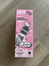 Hello Kitty Bluetooth Karaoke Microphone Wireless Speaker USB Charging Pink NEW