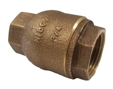 NIBCO Spring Assisted Self Closing Ring Check Lift In-Line Check Valve 3/4"